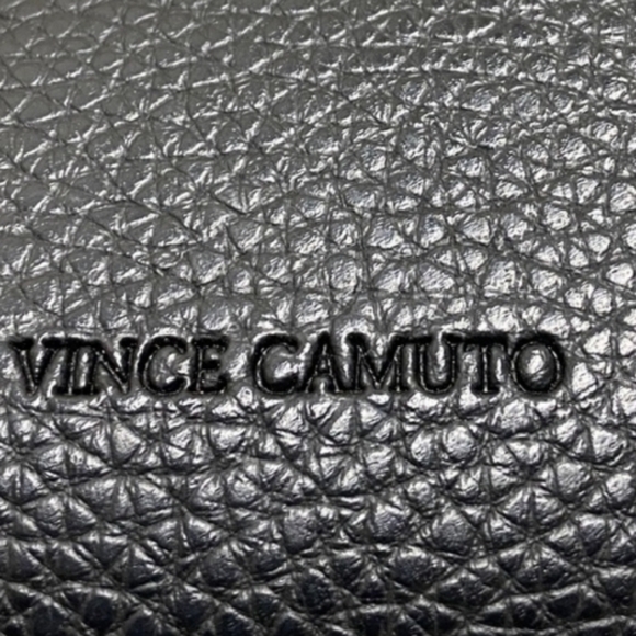 Vince Camuto Textured Black Vigan Leather Shoulder Bag. - Picture 4 of 8
